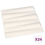 vidaXL Panneaux muraux 3D 24 Pièces 0 5x0 5 m 6 m²