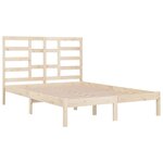 vidaXL Cadre de lit bois massif 120x190 cm petit double