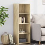 vidaXL Buffet chêne sonoma 40x41x124 cm bois d'ingénierie