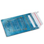 Lot de 10 enveloppes carton b-box 4 imprimée jeans format 250x353 mm