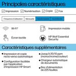 HP OfficeJet Pro 8124e - Imprimante tout-en-un  Jet d'encre couleur avec 3 mois d'Instant Ink inclus avec HP+