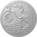 Pièce de monnaie en Argent 2 Dollars g 31.1 (1 oz) Millésime 2022 Discovery of America AMERIGO VESPUCCI