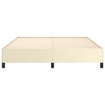 vidaXL Cadre de lit Crème 180x200 cm Similicuir
