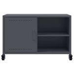 vidaXL Meuble TV anthracite 68x39x43 5 cm acier laminé à froid