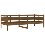 vidaXL Lit de jour marron miel bois de pin massif 80x200 cm