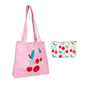 Kit Tote Bag & Pochette Family Pop " I Love You " - Draeger paris