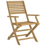 vidaXL Ensemble à manger de jardin 5 Pièces Bois d'acacia solide