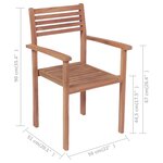 vidaXL Chaises de jardin 4 Pièces avec coussins taupe Bois de teck solide