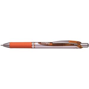 Stylo roller encre gel rétractable energel bl77 pointe 0 7 mm orange x 12 pentel