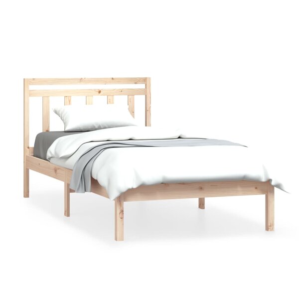 vidaXL Cadre de lit Bois de pin massif 100x200 cm