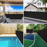 vidaXL Filet brise-vue Anthracite 1 8x10 m PEHD 75 g/m²