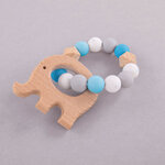 Kit: Anneau Eléphant  bleu clair  17 pces  Boite
