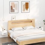 vidaXL Tables de chevet murales 2 Pièces Blanc brillant 35x35x20 cm