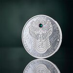 Pièce de monnaie en Argent 2 Cedis g 15.57 (1/2 oz) Millésime 2025 Lunar Year Ghana SNAKE