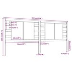 vidaXL Tête de lit Blanc 166x4x100 cm Bois massif de pin