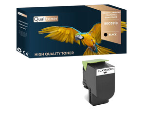 Qualitoner x1 toner 80c0s10 noir compatible pour lexmark