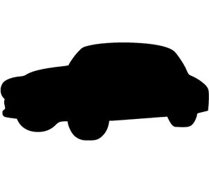 Tableau à Craie SILHOUETTE 49 x 24 cm Forme Auto SECURIT