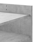 vidaXL Table basse gris béton 80x50x50 cm bois d'ingénierie