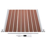 vidaXL Clôture de jardin WPC 526x186 cm Marron