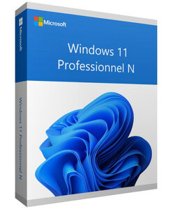 Microsoft Windows 11 Professionnel N (Pro N) - 64 bits - Clé licence à télécharger