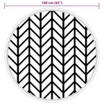 vidaXL Tapis d'extérieur gris Ø160 cm PP