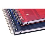 Cahier spirales clairefontaine bind'o block a5+ 16 x 21 cm perforé - petits carreaux - 180 pages