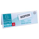 Lot De 5 Chevalets Double Face Horizontal A4 - Cristal - X 10 - Exacompta