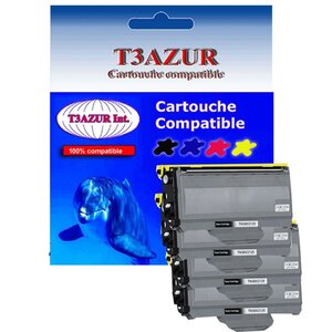 4 Toners compatibles  pour RICOH AFICIO SP1200SF, SP1210, TN2120 - 2 600 pages - T3AZUR