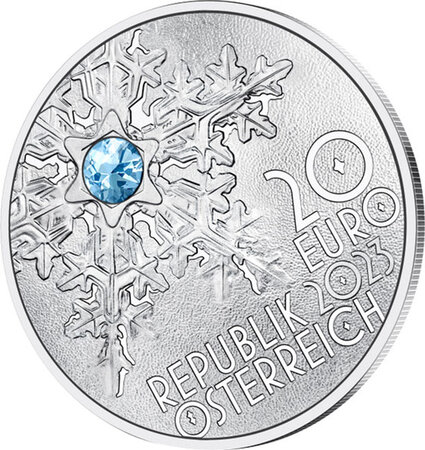 Pièce de monnaie en Argent 20 Euro g 20.73 Millésime 2023 SNOWFLAKE