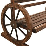 vidaXL Banc de jardin 112 cm bois de sapin massif