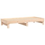 vidaXL Lit coulissant 2x(80x200) cm Bois de pin massif