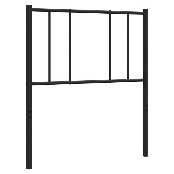 vidaXL Tête de lit métal noir 100 cm