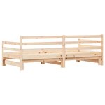 vidaXL Lit de jour avec lit gigogne 80x200 cm bois de pin massif