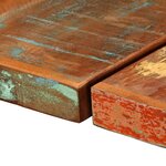 vidaXL Ensemble de bar 5 Pièces Bois de récupération et cuir véritable
