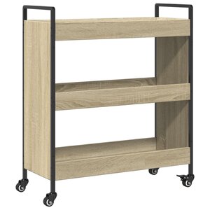 vidaXL Chariot de cuisine chêne sonoma 70x30x82 cm bois d'ingénierie