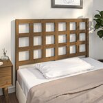 vidaXL Tête de lit Marron miel 125 5x4x100 cm Bois massif de pin