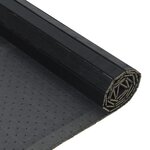 vidaXL Tapis rectangulaire noir 100x300 cm bambou