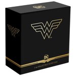 Pièce de monnaie 2 Dollars Niue 2022 1 once argent BE – Logo de Wonder Woman