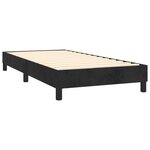 vidaXL Sommier à lattes de lit avec matelas et LED Noir 90x190 cm