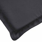 vidaXL Coussin de chaise longue noir 186x58x4 cm tissu oxford