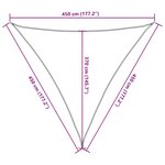 vidaXL Voile d'ombrage 160 g/m² Vert foncé 4 5x4 5x4 5 m PEHD