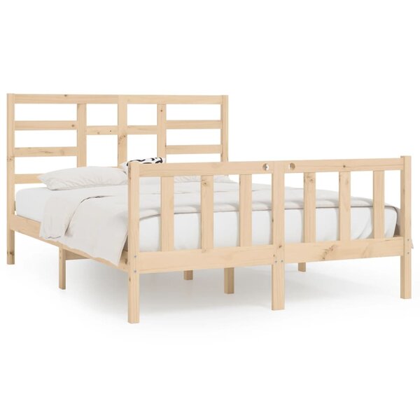 vidaXL Cadre de lit sans matelas 120x200 cm bois de pin massif