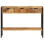 vidaXL Buffet avec 3 tiroirs 110x35x75 cm Bois de manguier massif