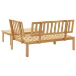 vidaXL Salon de jardin palette 2 Pièces bois massif d'acacia