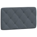 vidaXL Cadre de lit avec tête de lit Gris foncé 90x200 cm Velours