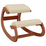 vidaXL Chaise assis-genoux crème 55x84x55 cm contreplaqué de bouleau