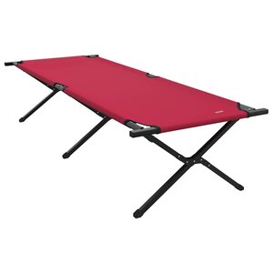 vidaXL Lit de camping pliant Rouge 210 x 80 x 46 cm Tissu Oxford