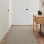 vidaXL Tapis de couloir aspect sisal argenté 80x300 cm