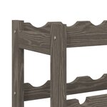 vidaXL Casier à bouteilles pour 20 bouteilles gris bois pin solide