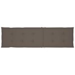 vidaXL Chaise longue d'extérieur repose-pied et coussin Acacia solide